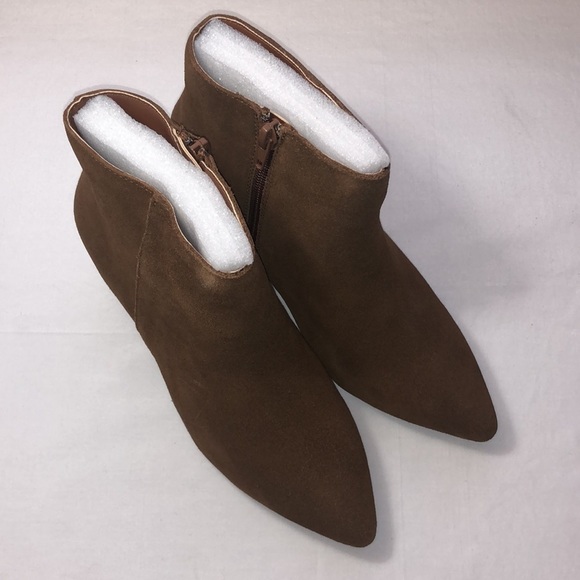 New Womens Kensie Ankle Booties Boots Brown - Picture 6 of 15